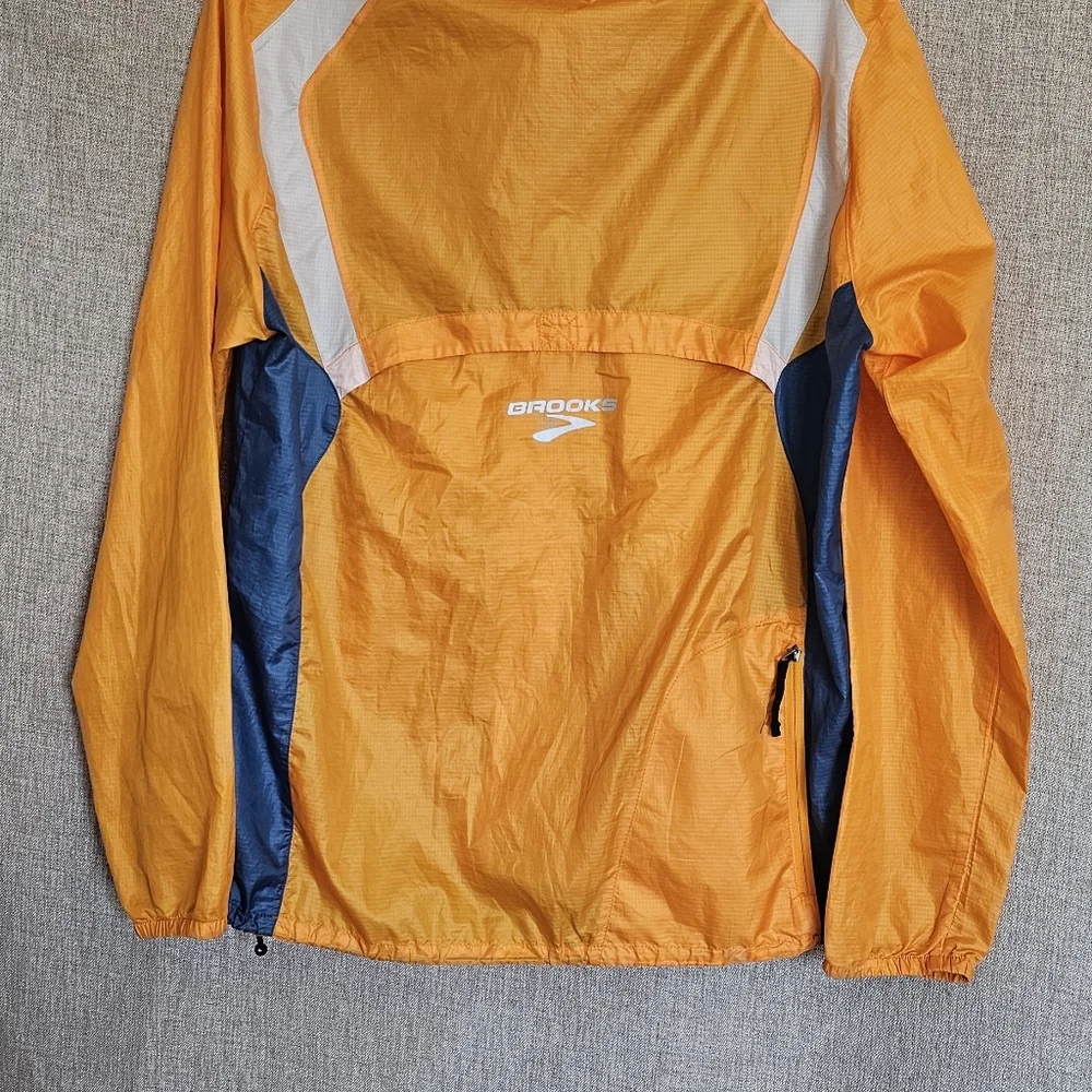 Brooks LSD Lightweight Orange and White Running Jacket